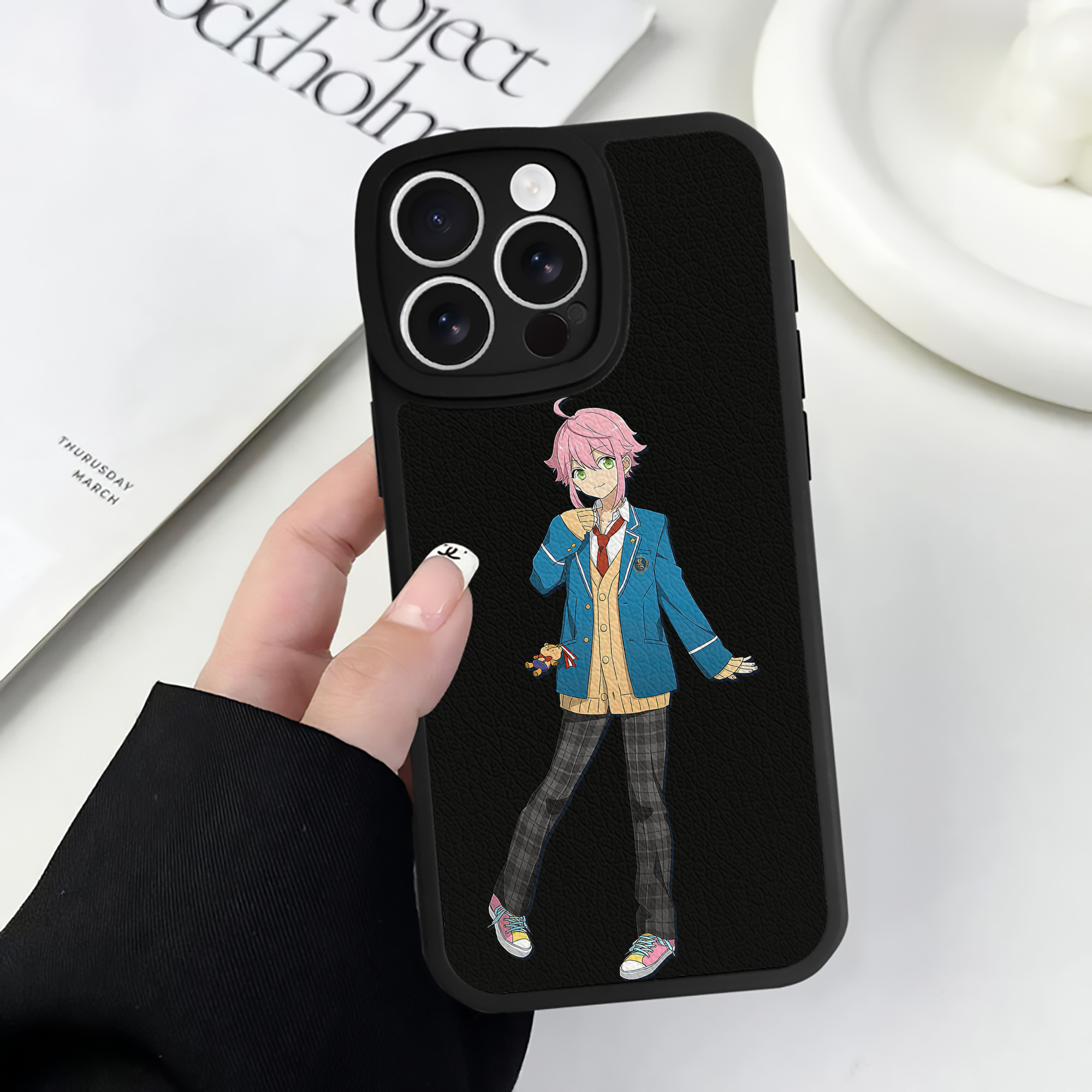 （画像用） あんさんぶるスターズ! Ensemble Stars 【iPhone 16シリーズ対応】シリコンスマホケース（レザー調） 材質：シリコン